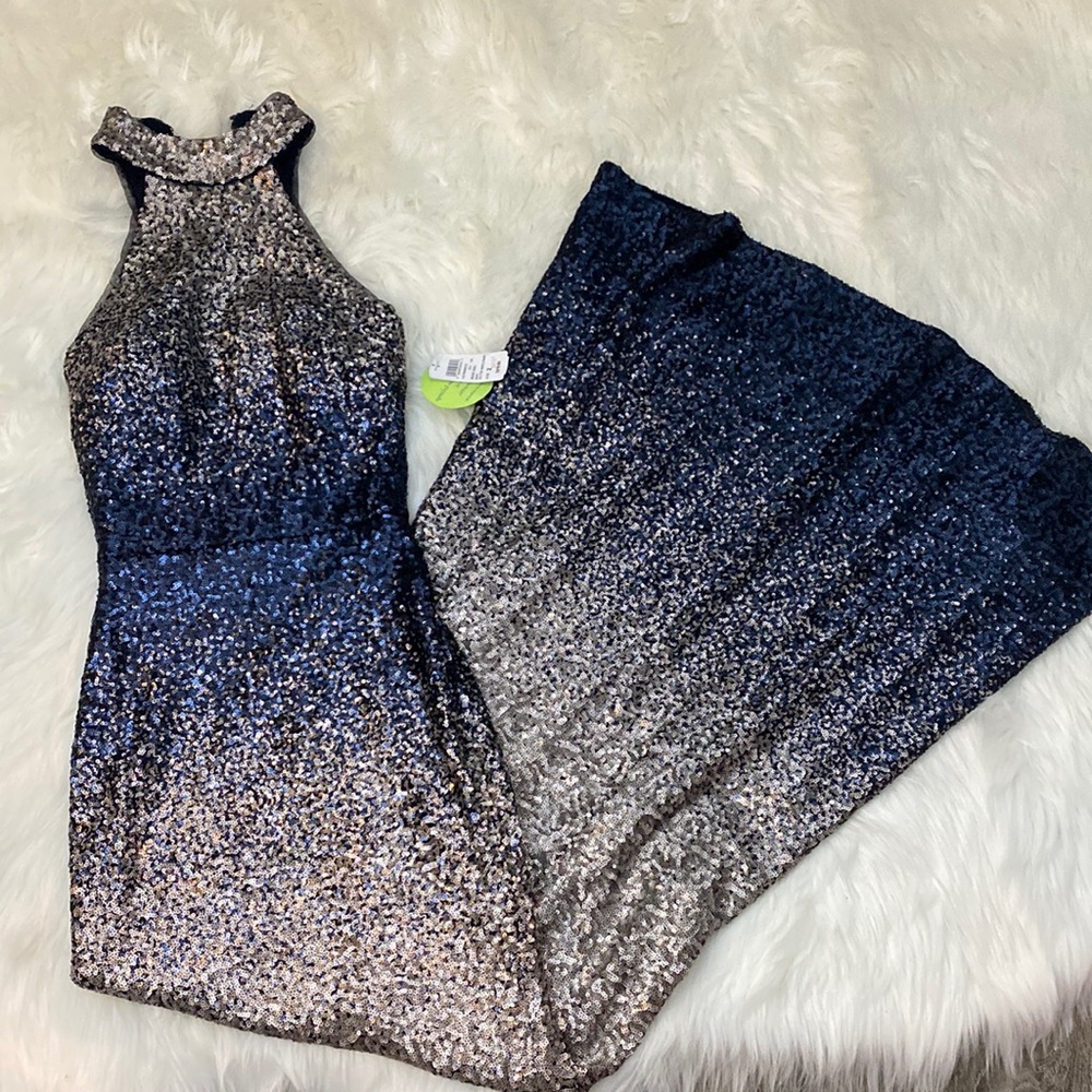 Windsor Navy/Silver Sequin Dress